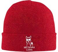 Beanie Skull Cap Pas De Drame Lama Drôle Bonnets Extensible Bonnet Tricoté Chaud Fine Tricot Chapeau pour Les Jours Froids L'Extérieur