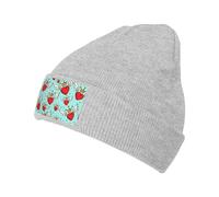 Beanie Skull Cap Red Hearts Wing and Crown Seamless Figure Bonnet en Tricot Confortable Bonnets Doux Fine Tricot Chapeau pour Protéger La Coiffure L'Extérieur pour Homme Et Femme