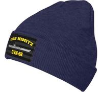 Beanie Skull Cap USS Nimitz Cvn-68 Bonnets Extensible Bonnet en Tricot Doux Fine Tricot Chapeau pour Les Jours Froids L'Extérieur Protéger La Coiffure