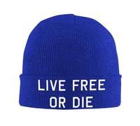 Beanie Skull Cap Vivre Libre Ou Mourir Bonnet Tricoté Confortable Beanie Doux Bonnet en Tricot pour Les Jours Froids pour Homme Et Femme