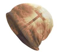 Beanie Skull Cap Yeshua Jésus Christianisme Bonnet en Tricot Extensible Beanie Chaud Bonnet Tricoté pour Le Sport Les Jours Froids