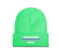 Beanie Tricoté Personnalisable pour Hommes & Femmes - Ajoutez Texte, Photo, Image ou Logo - Créez Votre Personnalisée Bonnet Unique - Personnalisé, Drôle et Chaud - Cadeau Unisexe Parfait