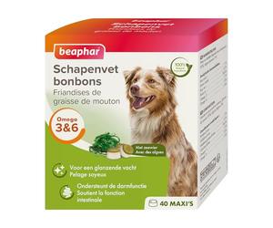 Beaphar 11273 Graisse de Mouton Bonbons Algues Maxi 245g, Blanc