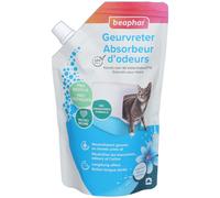 Beaphar - Absorbeur d'odeurs - Granulés concentrés pour litière pour chat - Neutralise les mauvaises odeurs - Laisse un agréable parfum (Fraîcheur) - 400 g - jusqu'à 4 mois d'utilisation