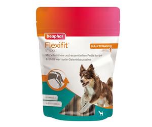 BEAPHAR Bâtonnets Flexifit pour Chiens - Soutient la mobilité articulaire et la vitalité - avec Moule à orles Vertes, Vitamine C, glucosamine et oméga 3-175 g