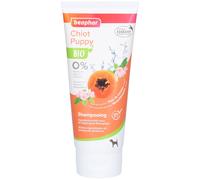 BEAPHAR - Shampoing labellisé ECOCERT pour chiot - Contient de l'Aloe Vera, des Fleurs de Cerisier et de la Papaye Bio - pH neutre - Sans parabène, sans silicone, sans colorant et sans alcool - 200 ML