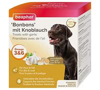 beaphar Bonbons d'ail pour Chiens | Friandises pour Chien | Snacks pour Chien avec oméga 3 6 9 | pour Soutenir la Flore intestinale | sans additifs artificiels | 245 g