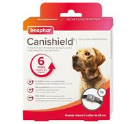 BEAPHAR - CANISHIELD 1,04 g - 1 collier médicamenteux antiparasitaire pour grands chiens - Substance active : Deltaméthrine - Agit contre les tiques, les puces et les phlébotomes - 65 cm