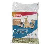 BEAPHAR - Care+ - Timothy, Foin de Phléoles pour Rongeur et Lapin - Riche en Fibres - Participe à l'usure Naturelle des Dents - Bonne Digestion - Ratio Optimal Calcium et Phosphore - Sac de 1kg