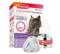 Beaphar - CatComfort® Excellence - Diffuseur apaisant aux phéromones pour Chats - Plug-in & Recharge - Réduit Le Stress, l'anxiété et Les comportements indésirables - Soulagement du Stress Durable du