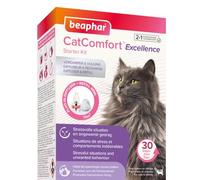 BEAPHAR - CATCOMFORT® Excellence - Diffuseur électrique de phéromones pour Chat - Réduit Le Stress et Les comportements Non désirés sans dépendance ni Somnolence - 1 Prise et 1 Recharge de 48 ML