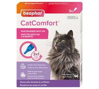 BEAPHAR - CATCOMFORT® - Pipettes calmantes aux phéromones pour Chat et Chaton - Réduit Le Stress et Les comportements Non désirés sans dépendance ni Somnolence pour l'animal - 3 pipettes