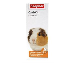 BEAPHAR - Cavi-Vit, vitamine C pour cochon d'Inde - Assure vitalité et bien-être pour une santé optimale -Répond aux besoins des cochons d’Inde en Vitamine C - Donne un poil brillant - 20 ml