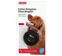 BEAPHAR - Collier Dimpylate antiparasitaire pour chien - Protège votre chien contre les puces et les tiques - Jusqu’à 4 mois de protection - Résiste à l’eau et à l’humidité - Marron