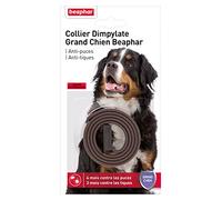 Beaphar - Collier Dimpylate antiparasitaire pour Grand Chien - Jusqu’à 4 Mois de Protection - Résiste à l’Eau et à l’humidité - Marron