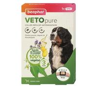 BEAPHAR-Collier répulsif antiparasitaire pour le chien de grande taille coloris beige VETOpure Beaphar - 65 cm