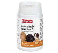 Beaphar - Comprimés de Vitamine C pour Cochon d'Inde - Goût Orange - Apporte vitalité et Bien-être - Répond aux Besoins des cochons d’Inde en Vitamine C - Bonne santé - 100 pièces