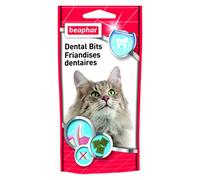 BEAPHAR - Dents Saines, friandises dentaires à la Chlorophylle pour Chat - Procure Une haleine fraîche - À Usage Quotidien - Délicieuses friandises Quotidiennes - Sachet refermable - 35g