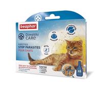BEAPHAR - DIMÉTHICARE - Pipettes Stop parasites pour Chat - Contre puces, tiques et poux - 6 pipettes
