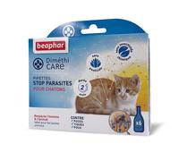 BEAPHAR - DIMÉTHICARE - Pipettes stop parasites pour chaton - Contre puces, tiques et poux - 6 pipettes