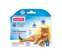 Beaphar pipettes pour chat DIMÉTHICARE – 6 pipettes, 2 mois – sans pesticide, puces/tiques/poux
