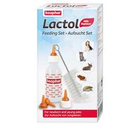 Beaphar Accessoires Lactol - pour Une Utilisation avec Un substitut de Lait - Aide à Nourrir Les Chatons, Chiots et Petits Animaux - Contenu : 1 biberon, 6 tétines et 1 Brosse de Nettoyage