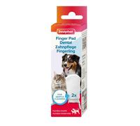 BEAPHAR Finger Pad Dental 2 pièces de protection pour les doigts pour le nettoyage des dents des chiens et des chats