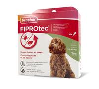 BEAPHAR - FIPROTEC 268 MG - Solution Spot-on pour Grands Chiens (20-40 kg) - 4 Pipettes de 2,68 ML