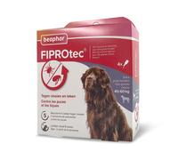 BEAPHAR - FIPROTEC 402 MG - Solution Spot-on pour très Grands Chiens (40-60 kg) - 4 Pipettes de 4,02 ML