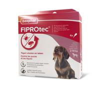 Beaphar - FIPROTEC 67 MG - Solution Spot-on pour Petits Chiens (2-10 kg) - 4 Pipettes de 0,67 ML