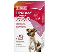 Beaphar FIPROTEC Spot-on chiens 2-10 kg – Fipronil & (S)-Méthoprène – 3 pipettes 0,67 ml