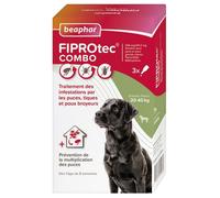Beaphar Fiprotec Combo Pipettes Puces Tiques et Poux Broyeurs Grand Chien (20-40 kg) 2,68ml x 3 unités