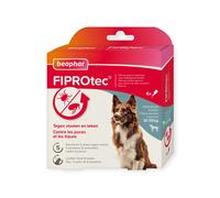 Beaphar Solution spot-on FIPROTEC pour chiens 10-20 kg Fipronil - 4 pipettes x1,34 ml