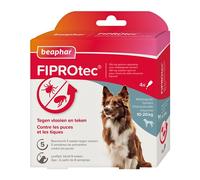 Beaphar Solution spot-on FIPROTEC pour chiens 10-20 kg Fipronil - 4 pipettes x1,34 ml
