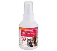 Beaphar - FIPROTEC - Spray au Fipronil dosé à 2,5 mg/ml - Solution pour pulvérisation cutanée pour chiens et chats - Agit contre les puces, les tiques et les poux broyeurs - Flacon de 100 ml