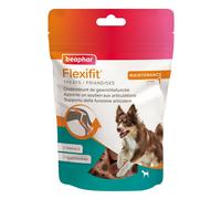 Beaphar Flexifit Treats - Snack articulaire pour Chiens Actifs - Goût de Viande - Omega 3, glucosamine et Calcium - 150 g