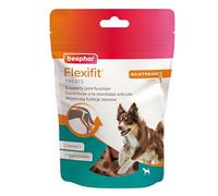 Beaphar Flexifit Treats - Snack articulaire pour Chiens Actifs - Goût de Viande - Omega 3, glucosamine et Calcium - 150 g