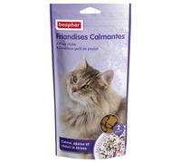 BEAPHAR - Friandises Calmantes à la Valériane pour Chat - Réduit le stress et les problèmes comportementaux sans dépendance ni somnolence - Au goût de Poulet - Prêt à l'emploi - 35g