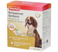 Beaphar 11021 Graisse de Mouton Bonbons Ail Mini 245g, Blanc