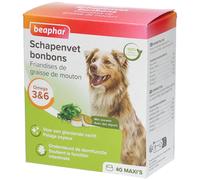 Beaphar 11273 Graisse de Mouton Bonbons Algues Maxi 245g, Blanc