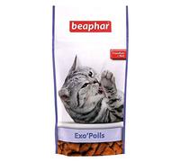 BEAPHAR - Friandises Exo'Poils au Malt pour Chat - Complément Alimentaire - Empêche la Formation de Boules de Poils et favorise Le Bien-être intestinal - Sachet refermable de 35 g
