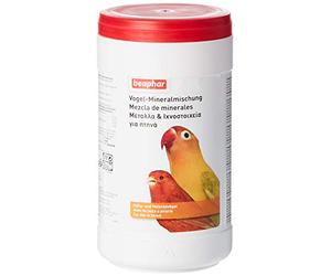Beaphar - Grit, mélange minéral pour Oiseau - Complément Alimentaire - Une Meilleure santé - Renforce Les os, développe de Coquille Solides - Contient Calcium, Phosphore, Algues & Charbon - 1,25kg