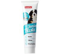 beaphar Junior Pâtes Chien | Bâtiment Pâtes pour Jeunes Chiots Porte-Prime pour Forte Os & Dents | avec BIOTINA & Omega 3 & 6 | avec B Vitamines | 100 G Tube