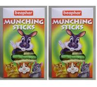 Beaphar - Knabbel Sticks, bâtonnets à grignoter pour Lapin et Rongeur - Complément Alimentaire/friandise - Répond aux Besoins des rongeurs - Facile à digérer - Ingrédients extrudés - 150 g (Lot de 2)