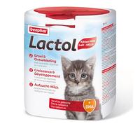 Beaphar - LACTOL - Lait maternisé en poudre - Enrichi en DHA - Source de protéines de haute qualité - Pour chaton non sevré, femelle gestante ou allaitante et chat âgé ou malade - 500 g