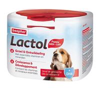 Beaphar - LACTOL - Lait maternisé pour Chiot en Poudre - Enrichi en DHA - Source de protéines de Haute qualité - pour Chiot Non sevré, Femelle gestante ou allaitante et Chien âgé ou Malade - 250 g