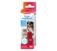 Beaphar Lot de 2 brosses à dents à doigts pour chiens et chats - Nettoyage doux et efficace