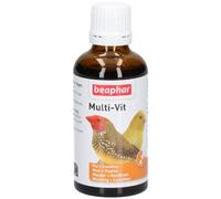 Beaphar – Vitamines pour oiseaux – Multi‑VIT – 11 vitamines, stimule le chant et la mue – 50 ml