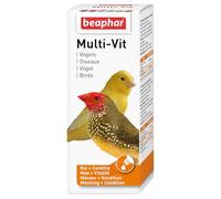Beaphar - Multi-VIT, vitamines pour Oiseau - Contient 11 vitamines - Assure Une santé optimale - Stimule Le Chant - Accélère la mue - Rend Le Plumage sain et Brillant - 50 ML