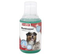Bouche pour Chiens & Chats | Additif Eau Potable Contre la Mauvaise haleine bei Chiens & Chats | bekämpft Plaque | Prévient La Pierre à Dents | avec Menthol | 250 ML